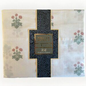 WILLIAM MORRIS England QUEEN Size Cotton Sheet Set - Woodland Floral (CLAY)